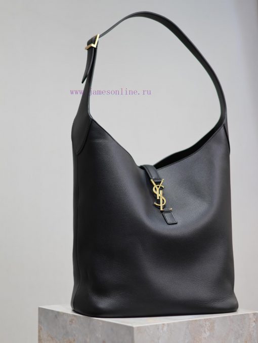 Yves Saint Laurent Bags BlackLE 5A ̀ 7_ Large water bucket armpit bagThe underarm bag Y, which has exploded in popul 5cghjdw7 - Image 5