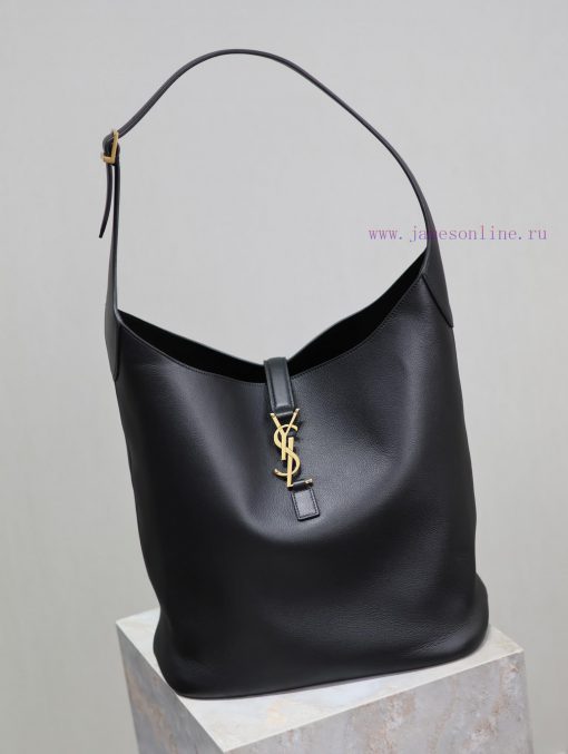 Yves Saint Laurent Bags BlackLE 5A ̀ 7_ Large water bucket armpit bagThe underarm bag Y, which has exploded in popul 5cghjdw7 - Image 6
