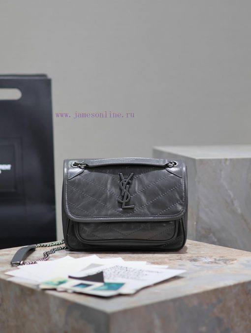 Yves Saint Laurent Bags Small size 22cm_dark greyThe new Niki is more practical, adding a D-buckle on each side and faf01ddk - Image 2