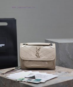 Yves Saint Laurent Bags Small size 22cm_Milk tea colorThe new Niki is more practical, adding a D-buckle on each side 1vrrtj0v