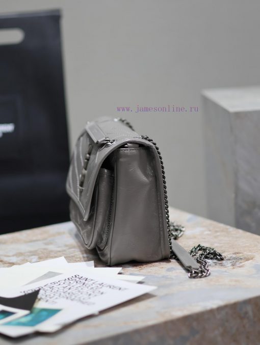 Yves Saint Laurent Bags Small size 22cm_Light grayThe new Niki is more practical, adding a D-buckle on each side and ib0heas4 - Image 5