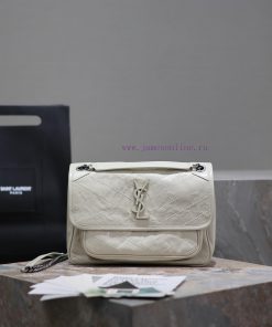 Yves Saint Laurent Bags Medium 28cm_Milk whiteThe new Niki is more practical, adding a D-buckle on each side and an ahmnk358