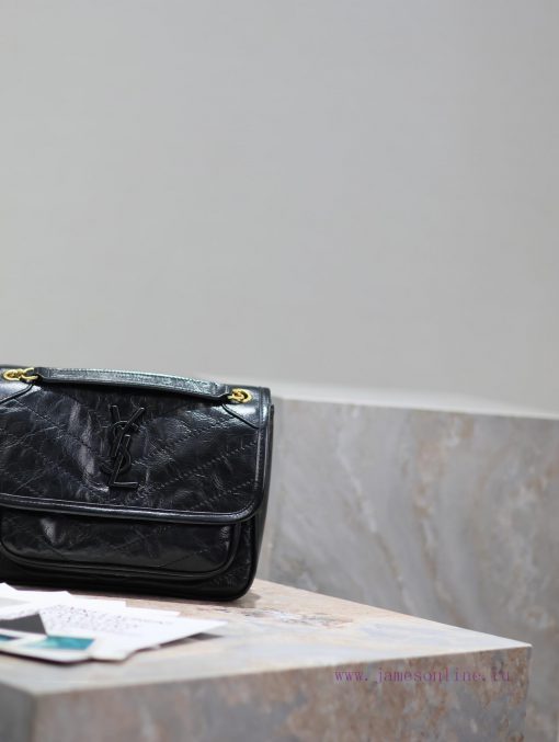 Yves Saint Laurent Bags Small size 22cm_Black gold chainThe new Niki is more practical, adding a D-buckle on each si qpowr1et - Image 4