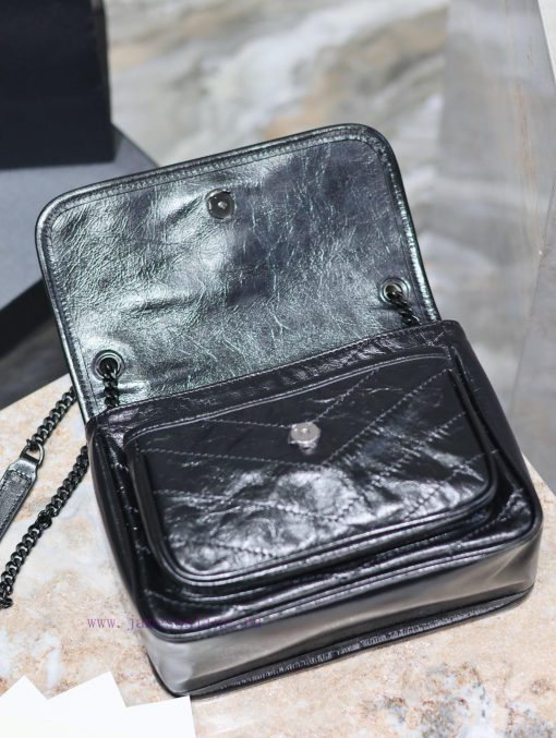 Yves Saint Laurent Bags Small size 22cm_Black chain with black buckleThe new Niki is more practical, adding a D-buck qaeokjoj - Image 8