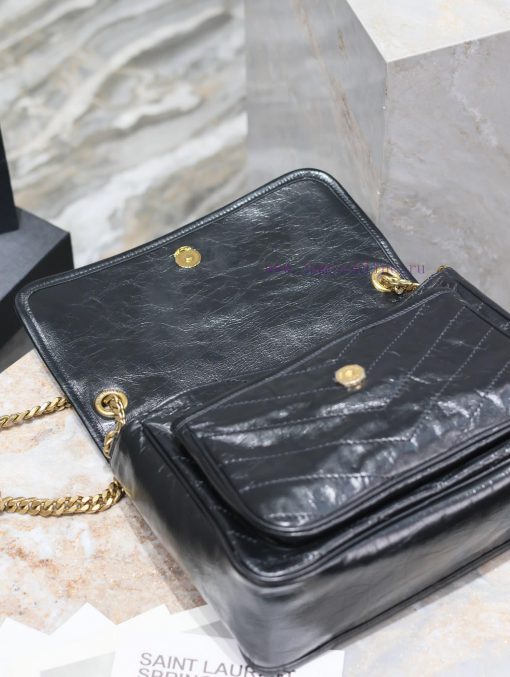 Yves Saint Laurent Bags Medium 28cm_Black gold chainThe new Niki is more practical, adding a D-buckle on each side a x4umy7pe - Image 8