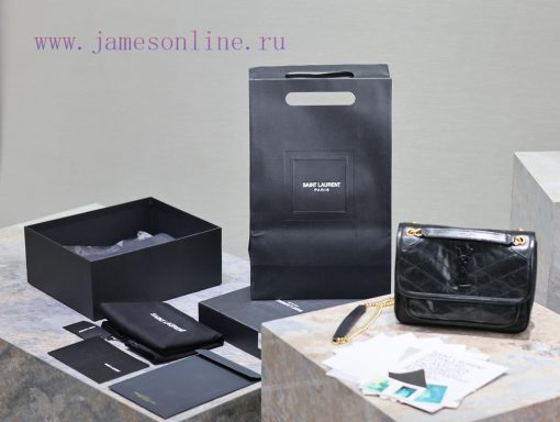 Yves Saint Laurent Bags Small size 22cm_Black gold chainThe new Niki is more practical, adding a D-buckle on each si qpowr1et - Image 10