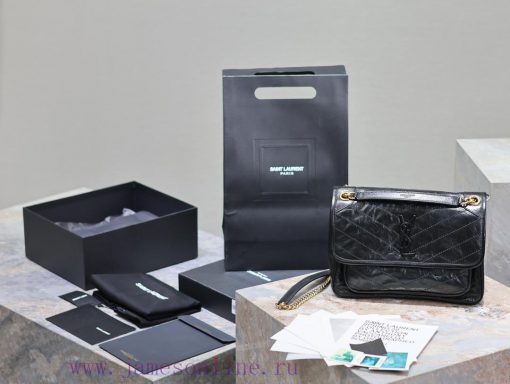 Yves Saint Laurent Bags Medium 28cm_Black gold chainThe new Niki is more practical, adding a D-buckle on each side a x4umy7pe - Image 10