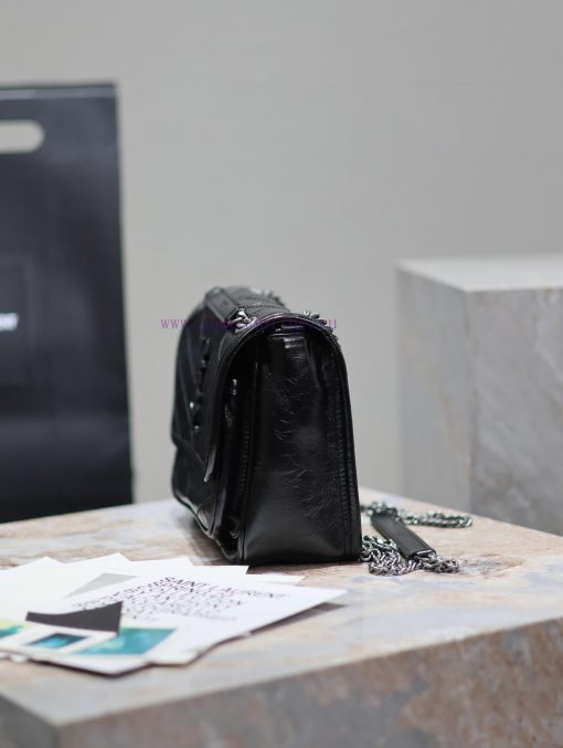 Yves Saint Laurent Bags Small size 22cm_Black silver chainThe new Niki is more practical, adding a D-buckle on each 1gph5by2 - Image 5