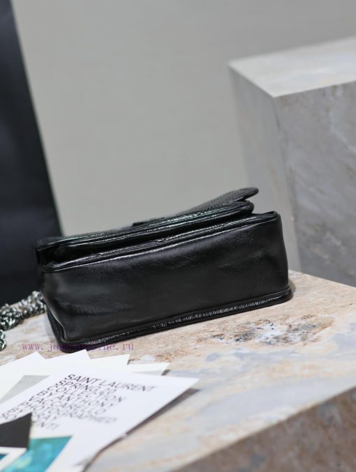 Yves Saint Laurent Bags Small size 22cm_Black silver chainThe new Niki is more practical, adding a D-buckle on each 1gph5by2 - Image 7