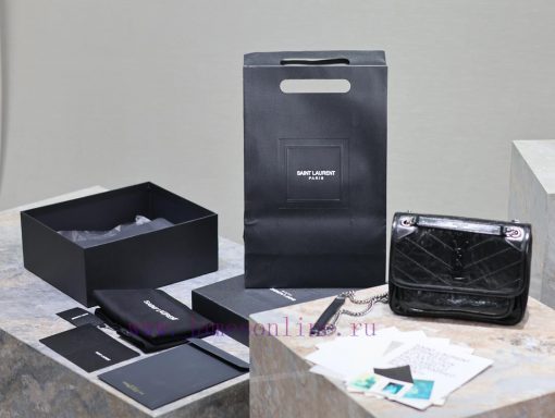 Yves Saint Laurent Bags Small size 22cm_Black silver chainThe new Niki is more practical, adding a D-buckle on each 1gph5by2 - Image 10