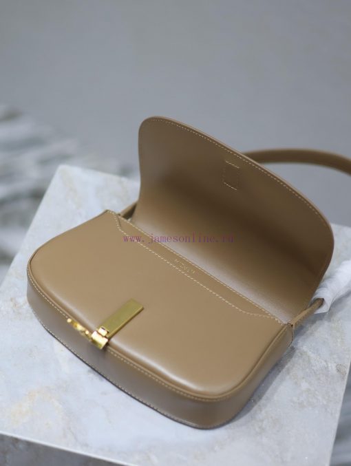 Yves Saint Laurent Bags New Voltaire Mini Underarm Bag_Half moon minimalist design, unique Cassandra buckle opening in5seoic - Image 9