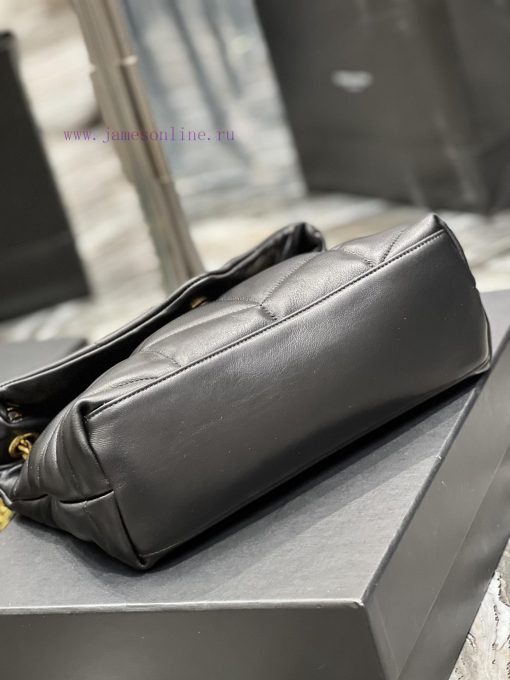 Yves Saint Laurent Bags Black with gold buckle𝙇𝙤𝙪𝙡𝙤𝙪𝙋𝙪𝙛𝙛𝙚𝙧 Quilted lamb leather bag, made of 100% lambskin, with a s amblz2d9 - Image 8