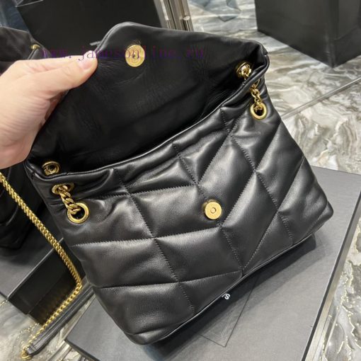 Yves Saint Laurent Bags Black with gold buckle𝙇𝙤𝙪𝙡𝙤𝙪𝙋𝙪𝙛𝙛𝙚𝙧 Quilted lamb leather bag, made of 100% lambskin, with a s amblz2d9 - Image 9