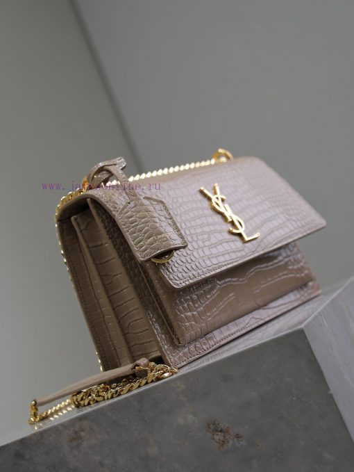 Yves Saint Laurent Bags Apricot crocodile pattern with gold bucklesunset 22cm_The unbeatable classic sunset bag has jola7chv - Image 5