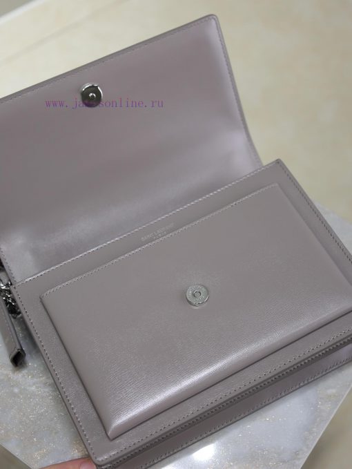 Yves Saint Laurent Bags Gray toothpick pattern with silver bucklesunset 22cm_The unbeatable classic sunset bag has b tf2n3rjj - Image 9