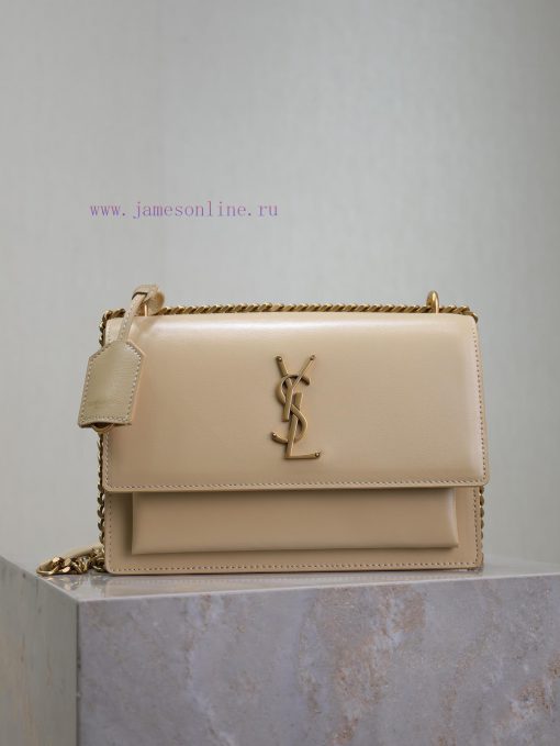 Yves Saint Laurent Bags Apricot colored toothpick pattern with gold bucklesunset 22cm_The unbeatable classic sunset 5r7agrxp - Image 2