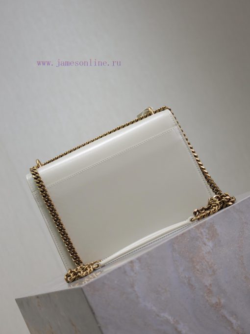 Yves Saint Laurent Bags White toothpick pattern with gold bucklesunset 22cm_The unbeatable classic sunset bag has be 3fl24soh - Image 7
