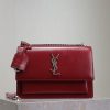 Yves Saint Laurent Bags Jujube toothpick pattern with silver bucklesunset 22cm_The unbeatable classic sunset bag has jp48aqje