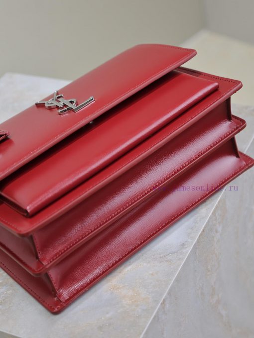 Yves Saint Laurent Bags Jujube toothpick pattern with silver bucklesunset 22cm_The unbeatable classic sunset bag has jp48aqje - Image 8