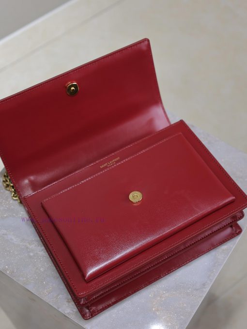 Yves Saint Laurent Bags Jujube toothpick pattern with gold bucklesunset 22cm_The unbeatable classic sunset bag has b k7du2sta - Image 9