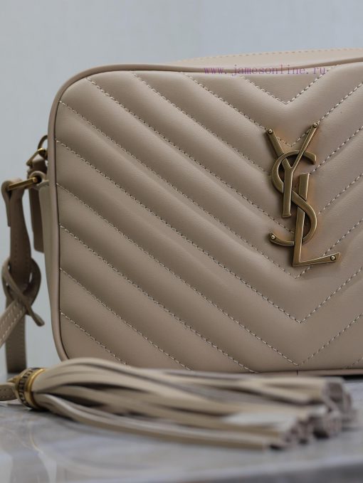 Yves Saint Laurent Bags Apricot colornewLou camera bag top imported Italian cowhide camera bag, Hong Kong bought zp o61uzvjb - Image 4