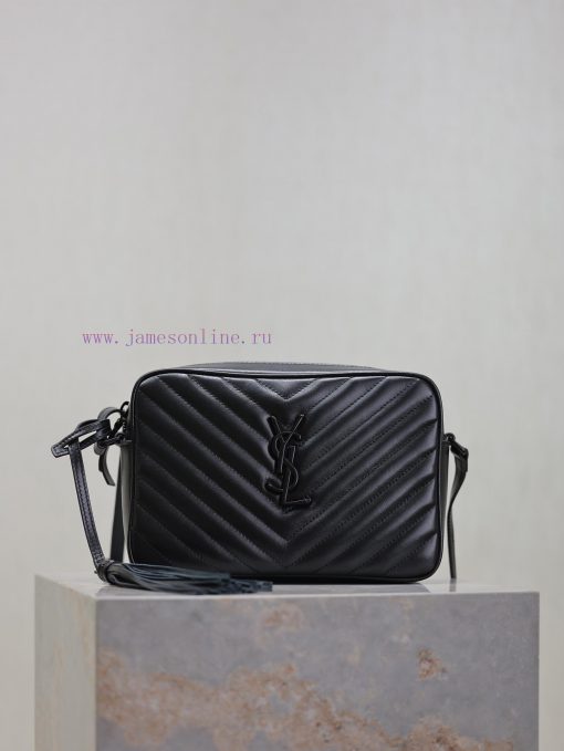 Yves Saint Laurent Bags Black bucklenewLou camera bag top imported Italian cowhide camera bag, Hong Kong bought zp o 5nn1v9pa