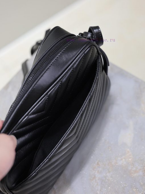 Yves Saint Laurent Bags Black bucklenewLou camera bag top imported Italian cowhide camera bag, Hong Kong bought zp o 5nn1v9pa - Image 9