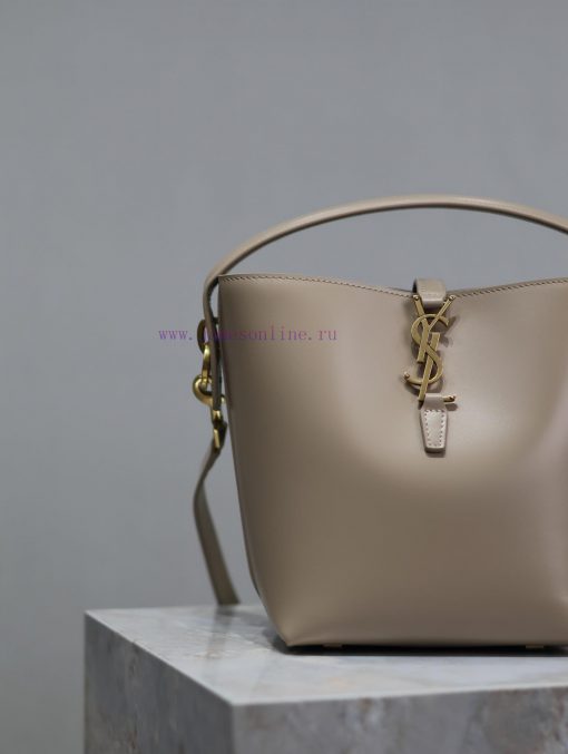 Yves Saint Laurent Bags Light apricot colorLE 37 Bucket Bag Small_Super Beautiful Bucket Bag with Handheld _ New bag y3v93dwa - Image 4