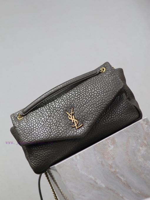 Yves Saint Laurent Bags GreenCALYPS Elephant Pattern Sheepskin Chain BagMade of imported Italian lambskin, it has a 8n201bbb - Image 3