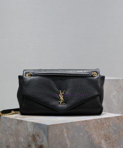 Yves Saint Laurent Bags CALYPS Elephant Pattern Sheepskin Chain BagMade of imported Italian lambskin, it has a soft 5et9fiy2