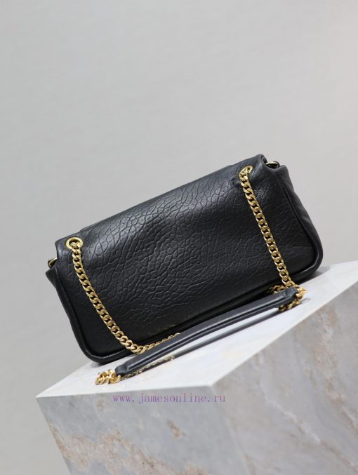 Yves Saint Laurent Bags CALYPS Elephant Pattern Sheepskin Chain BagMade of imported Italian sheepskin, with a soft a 1dduys21 - Image 6