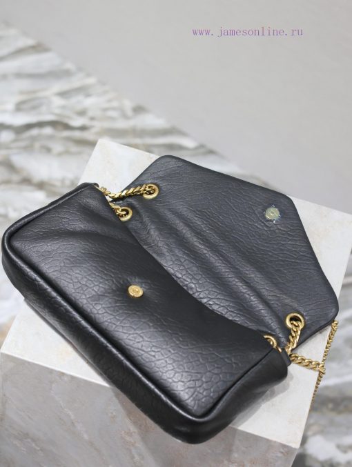Yves Saint Laurent Bags CALYPS Elephant Pattern Sheepskin Chain BagMade of imported Italian sheepskin, with a soft a 1dduys21 - Image 9