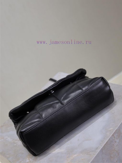 Yves Saint Laurent Bags Black buckle double chain 23cmLoulou Puffer mini_ Mini Double Chain Bag Comes Full Pack Made i1s19rmw - Image 8