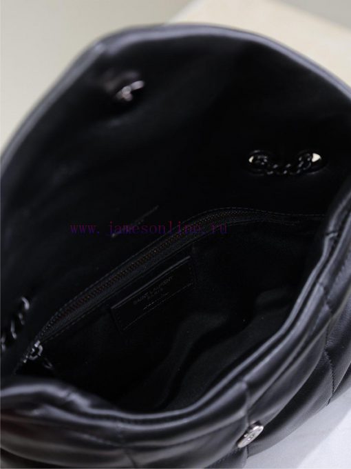 Yves Saint Laurent Bags Black buckle double chain 23cmLoulou Puffer mini_ Mini Double Chain Bag Comes Full Pack Made i1s19rmw - Image 10