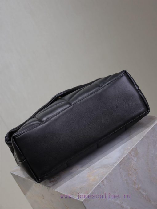 Yves Saint Laurent Bags Black gold buckle 35cmLoulou Puffer_ Quilted lamb leather bag, made of 100% lambskin, with a ozr9t9eg - Image 8
