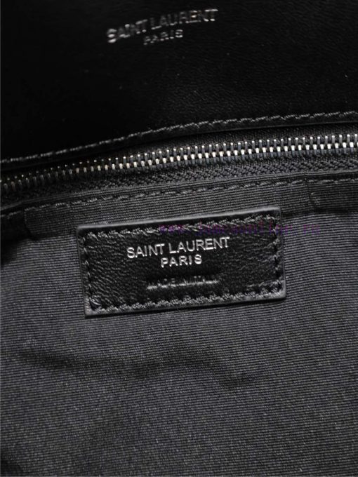 Yves Saint Laurent Bags Black silver buckle 35cmLoulou Puffer_ Quilted lamb leather bag, made of 100% lambskin, with ckejrsa8 - Image 10