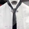 This tie is carefully crafted from grey mulberry silk and adorned with Oblique prints, embelp2wvnm5v
