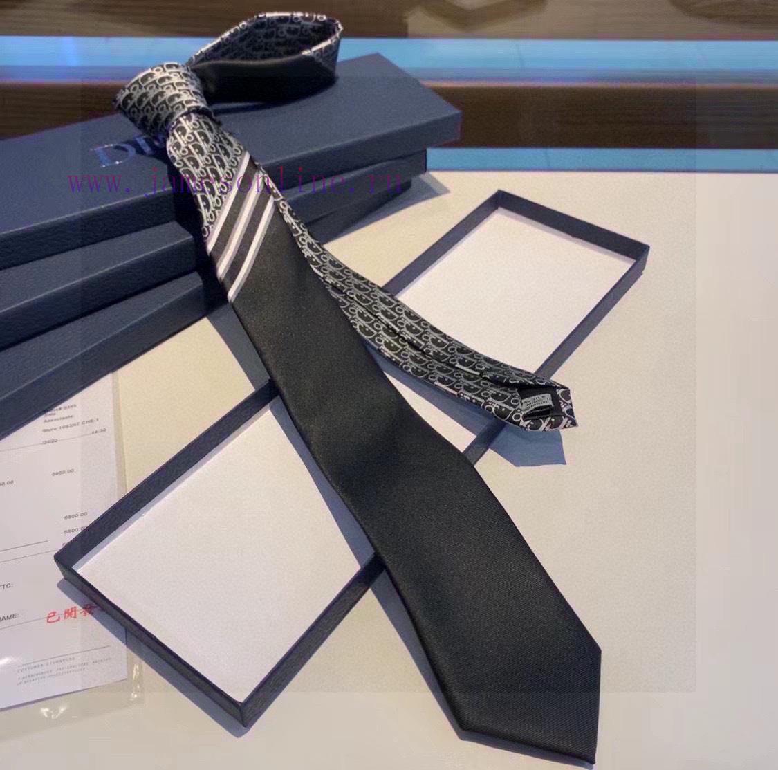 This tie is carefully crafted from grey mulberry silk and adorned with Oblique prints, embelp2wvnm5v - Image 8