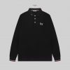 After Sales TB/Tom Brown 24SS New Logo Embroidered Lapel Long Sleeved Polo ShirtA T-shirt That foqwxpcs