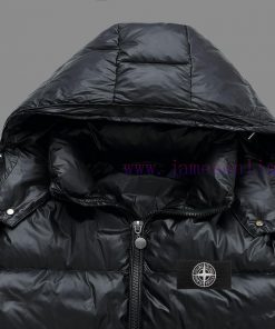 Return And Exchange To Stone Island Down Jacket Color/beige Black On The 15thSize M. L. XL. XXX 03eleqbo