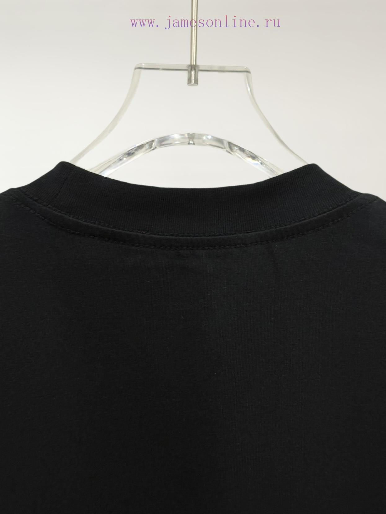 BALENClAGA X Gucci Paris Collaboration Gucci Embroidery Collaboration Short Sleeved T-shirt Fab obnnhj1b - Image 9