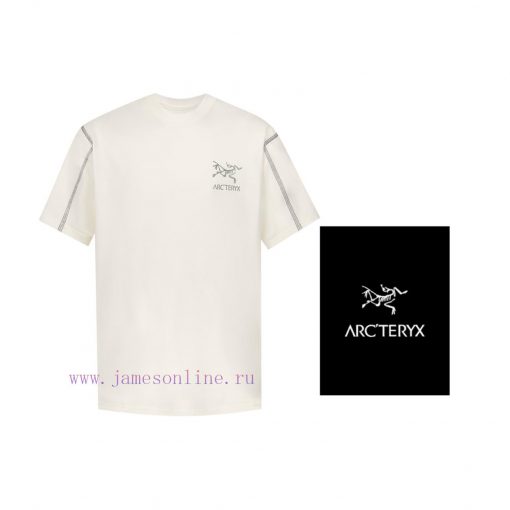[Ayc Teryx Archaeopteryx]2024 FW Short Sleeved T-shirt With Bird Letter Logo Printed Short Slee mwglq9o7