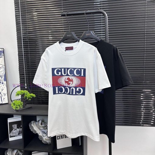 Gucci  Style Number G915 Gucci Box Letter Front Printed Short Sleeved ShirtFabric - Made Of 320 726efqmi - Image 2