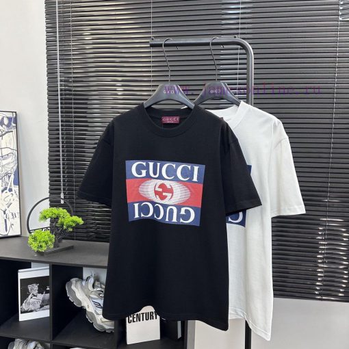 Gucci  Style Number G915 Gucci Box Letter Front Printed Short Sleeved ShirtFabric - Made Of 320 726efqmi - Image 3