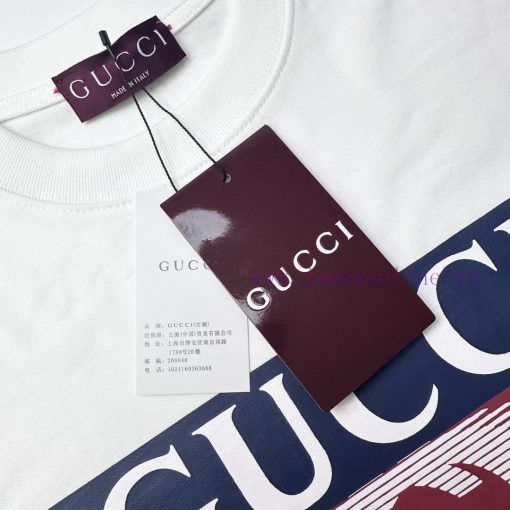 Gucci  Style Number G915 Gucci Box Letter Front Printed Short Sleeved ShirtFabric - Made Of 320 726efqmi - Image 5