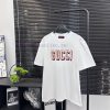 Gucci  Style Number G905 Gucci Letter Front Printed Short Sleeved ShirtFabric - Made Of 320g Do hw4d67iq