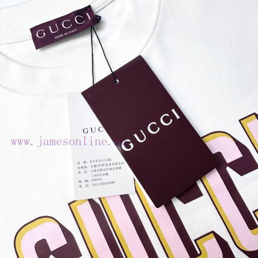 Gucci  Style Number G905 Gucci Letter Front Printed Short Sleeved ShirtFabric - Made Of 320g Do hw4d67iq - Image 5
