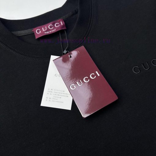 Gucci  Style Number G904 Gucci New Woven Ribbon With Small Letters Embroidered Short Sleeves On 3imygvqa - Image 5