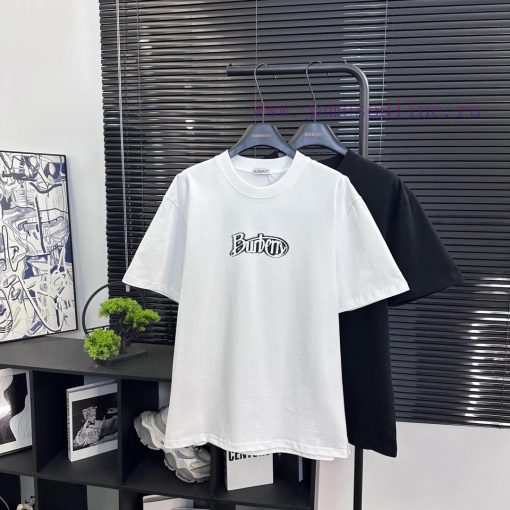 Burberry Style Number B615 Burberry New Traditional Letter Printed Short Sleeved ShirtFabric - oiqijc9d - Image 2