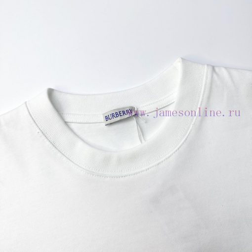 Burberry Style Number B615 Burberry New Traditional Letter Printed Short Sleeved ShirtFabric - oiqijc9d - Image 4